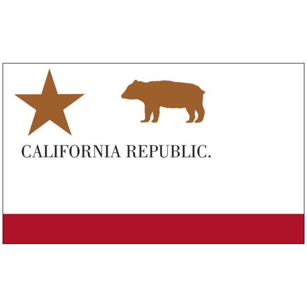 California Republic Nylon Flag