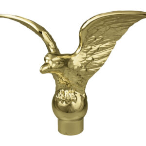 Metal Flying Eagle Indoor Pole Topper