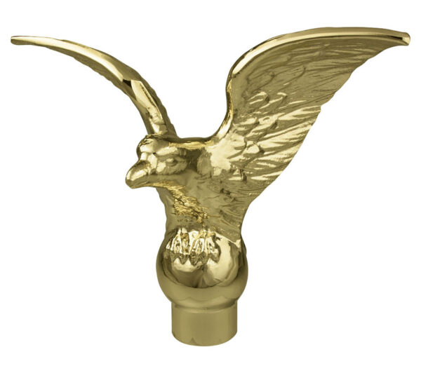 Metal Flying Eagle Indoor Pole Topper