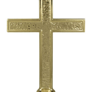 Metal Gold Passion Cross Pole Topper