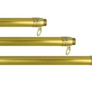 Adjustable Aluminum Gold Anodized Pole