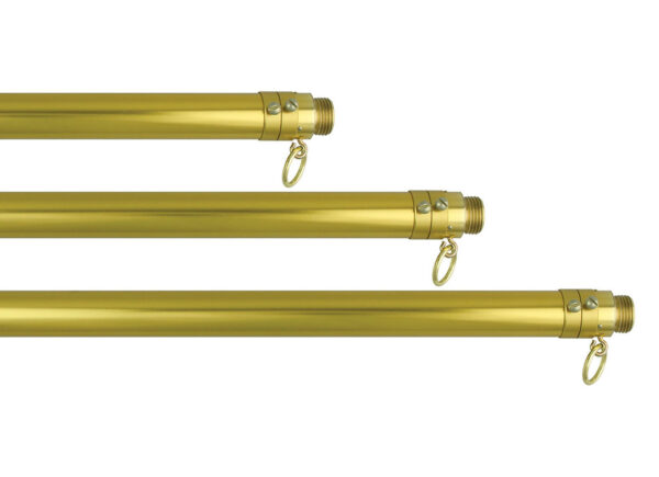 Adjustable Aluminum Gold Anodized Pole