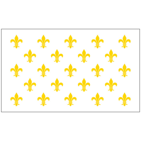 Fleur-De-Lis Nylon Flag – White-23