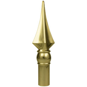 Hi-Impact Abs Styrene Spear Ornament Gold 8″