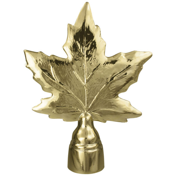 Metal Maple Leaf Pole Topper